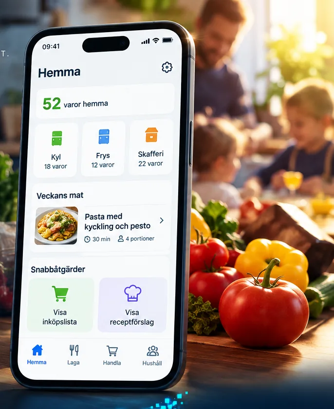 HemmaKoll-appen i mobilen